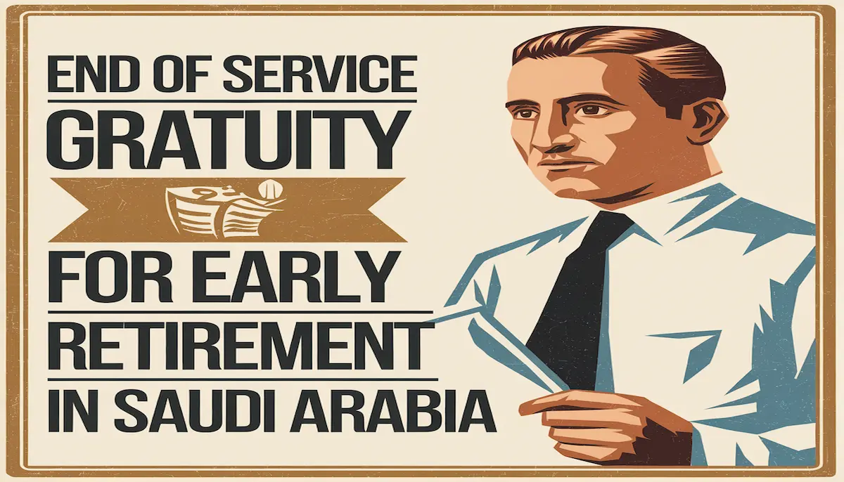 تفاصيل مكافأة نهاية الخدمة للتقاعد المبكر في السعودية