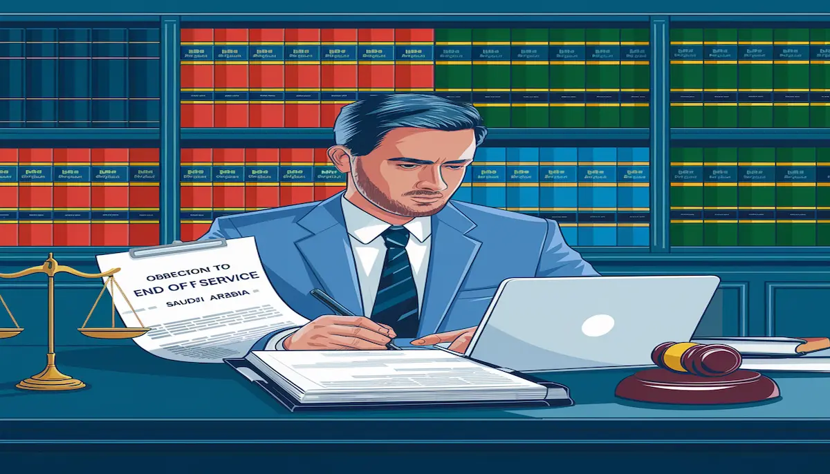 صياغة لائحة اعتراضية في بدل مكافأة نهاية الخدمة في السعودية