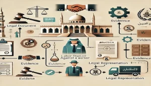 إجراءات وشروط دعوى عمالية ضد عامل في السعودية