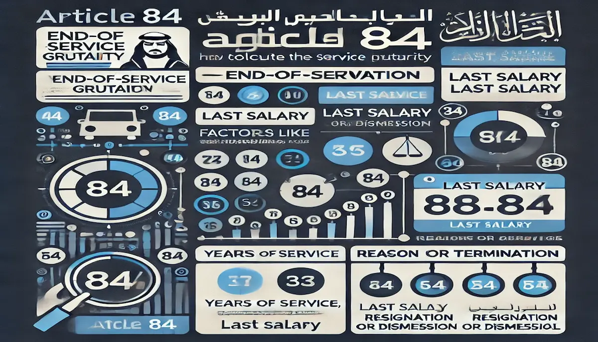 المادة 84 من نظام العمل السعودي وكيفية حساب مكافأة نهاية الخدمة