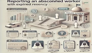 خطوات تقديم بلاغ هروب عامل منتهية إقامته في السعودية - محامي عمل