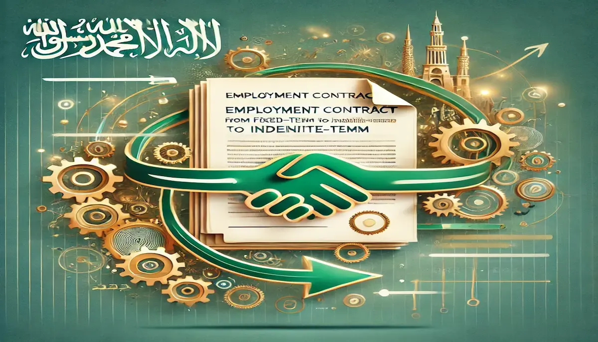 تحويل عقد العمل محدد المدة إلى غير محدد المدة بالسعودية