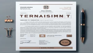 صيغة إنذار بالفصل عن العمل في السعودية: مصاغة من محامي